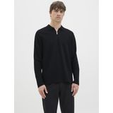 JJ Rebel - JREBDEX - Poloshirt - Zwart - Lange Mouw