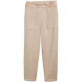 TOM TAILOR - Capri Broek - Beige - Loosefit - High Waist - 7/8 Lengte
