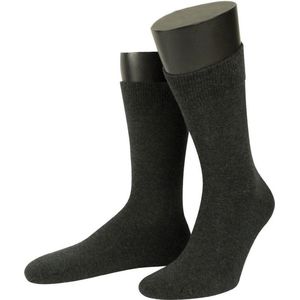 Basset Sokken Heren 6 Pack Naadloos Antraciet - Maat 39-43