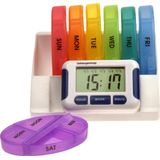 Medicijn Weeklader - Stijlvol - Met Los Alarm - Tot 5 Dagelijkse Alarmen - 7 Doosjes