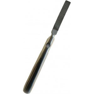 Belux Surgical / Professionele Pedicure Eeltverwijderaar - Inox Voetvijl / Voetrasp Voor Callus / Eelt en Harde Huid - Dubbelzijdige (Grove en fijne kant) (17 cm)