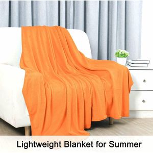 Provento - Zachte flanellen fleece deken voor bed of bank - Lichtgewicht - Pluche microvezel - Comfortabel en warm