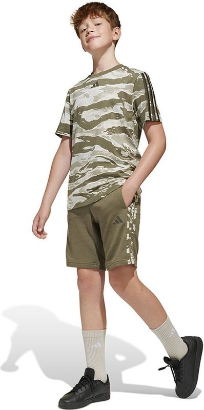 Adidas Seasonal Essentials Camo Korte Sportbroek Groen 7-8 Years Jongens,Meisjes