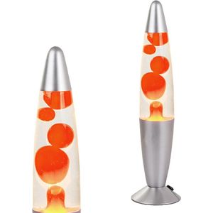 Lavalamp - Oranje - 34 cm - Lava Lamp - Lavalampen