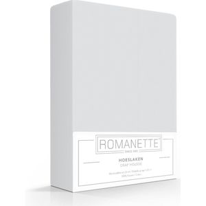 Romanette  Standaard hoeslaken - Maat: 90 x 200 - Katoen - Grijs - Romanette - Maat: 90 x 200