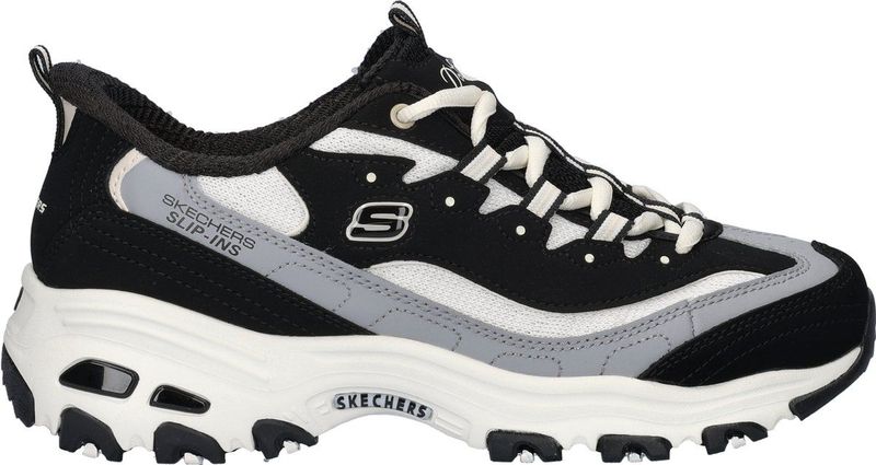 Skechers - D'Lites-Smooth Nostalgia - Dames Sneakers - Zwart