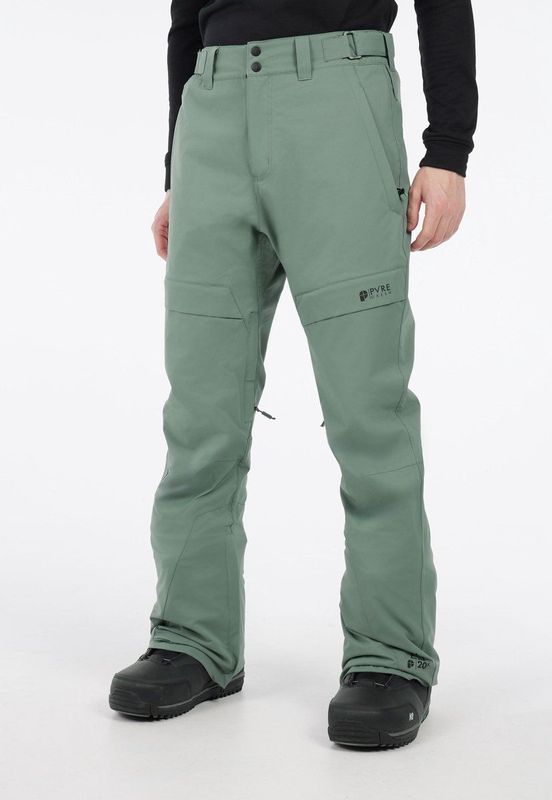 Protest Prtkvitis - Skibroek Heren - Waterafstotende afwerking - Verstelbare schouderbanden - Waterkolom 20K – Aspen Green