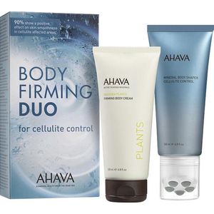 AHAVA Verstevigende Duo - Stimuleert Bloedsomloop & Verbeterde Huidsteunheid | Vegan & Vrij van Alcohol en Parabenen | Bodycreme & shaper | Luxe huidverzorging voor mannen & vrouwen - Set van 2
