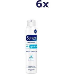 6x Sanex Deo spray - 200ml - dermo care 48H protector