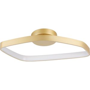 EGLO Vallerosa Plafondlamp - LED - 58 cm - Goud/Wit - Dimbaar - Staal