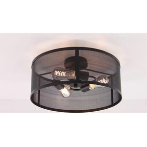 Plafondlamp - zwart gaas wire -  Ø 45cm