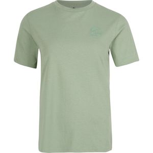 O'Neill T-Shirt Women Circle surfer Blauwgroen M - Blauwgroen 100% Katoen Round Neck