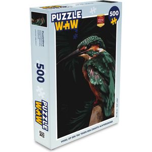 Puzzel IJsvogel - Tak - Kleurrijk - Legpuzzel - Puzzel 500 stukjes