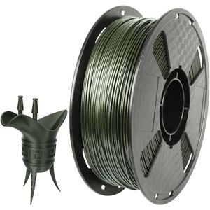Koolstofvezel PETG 3D Printer Filament Olijfgroen - 1.75mm 1KG (2.2LBS) Spoel - 3D Printmateriaal PETG CF Filament Olijfgroen