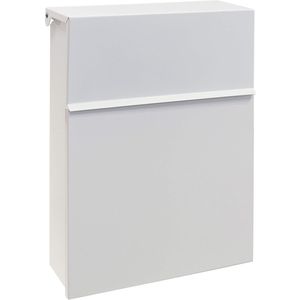 TheLau ® Stijlvolle Buitenbrievenbus van Verzinkt Staal met Weerbestendige Beschermklep en Veilig Slot, Geschikt voor DIN A4 Poststukken