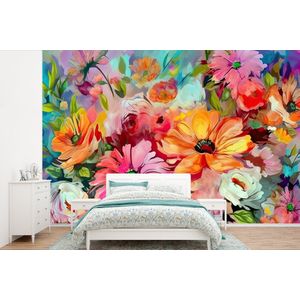 Bloemen - Kleurrijk - Kunst - Olieverf