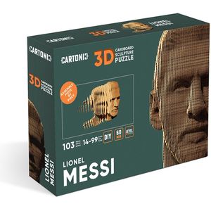 CARTONIC- Lionel Messi- 3D Puzzel-Speelgoed- Puzzel-DIY- Creatief- Karton- Kinderen en volwassen- 3D- puzzel