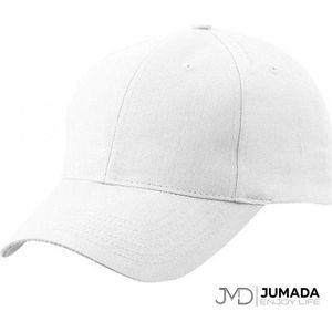 Jumada's Baseball Cap - Baseball Pet - Met 6 Panelen - Katoen - Wit