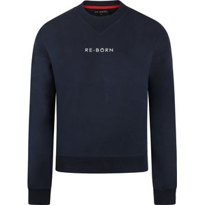 Re-Born - Sportkleding - Sport trui - Trui ronde hals - Dames - Donkerblauw - Maat XS