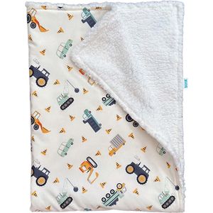 BINK Bedding - Wiegdeken Bram - Offwhite - 75 x 100 cm - Deken voor Wieg