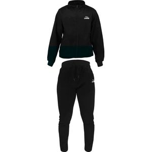 Joggingpak fleece Heren/Dames Zwart Legend S