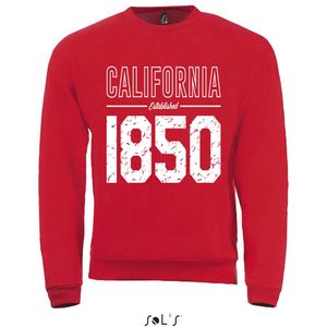 SweatShirt 2-359-30 California1850 - Rood, xS