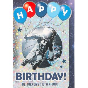Depesche - Kinderkaart met de tekst ""Happy Birthday! De toekomst is van jou!"" - mot. 017