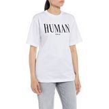 Replay - W3698D.000.23188P - T-shirt - Wit - Korte Mouwen - Dames