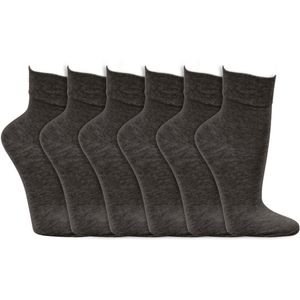 Antimicrobiële sokken | Remt bacteriën en schimmels | Kleur: Zwart | Maat: 39-42 / 43-46 | 6 paar