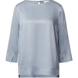 comma - Blouse - Viscose - 3/4-mouwen - Ronde Hals - Splitdetails