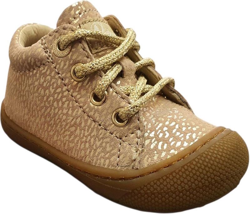 Naturino - Cocoon Suede - Babyschoenen - Roze Stip