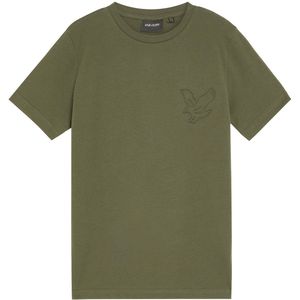 Lyle & Scott - Winter T-shirt - Donker Groen - Geborduurd
