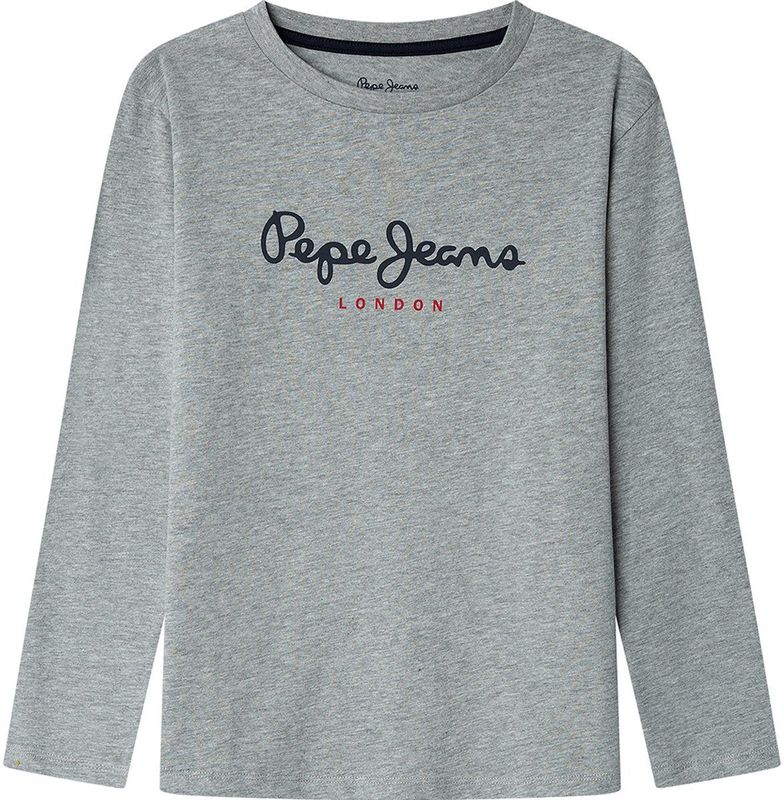 Pepe Jeans - PB5000027 - T-shirt - Wit - Lange Mouwen - Casual - Katoen