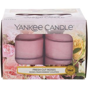 Yankee Candle Fresh Cut roses waxinelichtjes 12 stuks