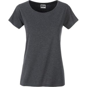 James and Nicholson Dames/dames Basic Organic Katoenen T-Shirt (Zwarte Heide)