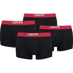BOXERS 4-pack Levi's Solid Basic herenboxershorts, gemaakt van biologisch katoen