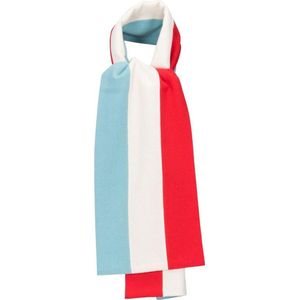 OXFOX Scarves Lords - University College - Heren/Dames/Unisex Sjaal - Lichtblauw Wit Rood - Alle maten