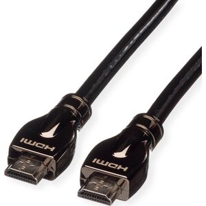 ROLINE HDMI Ultra HD Kabel met Ethernet, M/M, zwart, 15 m