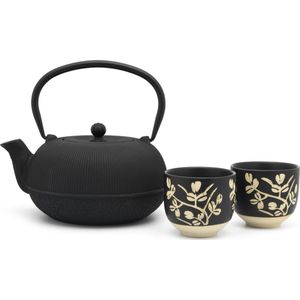 Bredemeijer - Giftset Sichuan - Theepot 1L met 2 porseleinen mokken