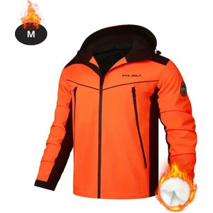 Nivard Skipak - SkiBroek - Skijas - Ski Suit - Wintersport - Heren - Winter - Warm Fleece - Oranje - Maat M