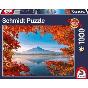 Schmidt puzzel Herfst bij Mount Fuji - 1000 stukjes - 12+