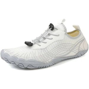 Livano Barefoot Schoenen - Waterschoenen - Aquashoes - Afzwemschoenen - Zwemles - Dames & Heren - Fitness - Sportschoenen - Wit - Maat 38