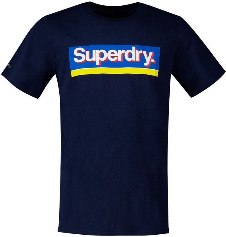 Superdry - Vintage Classic Logo Seasonal - T-shirt - Blauw