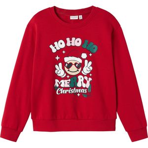 NAME IT NKFVISMAS LS NREG SWEAT BRU Meisjes Trui - Maat 146/152