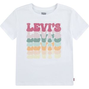 Levi´s ® Kids Organic Retro T-shirt Met Korte Mouwen Wit 5 Years Meisjes