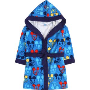 Marineblauwe kinderbadjas met Mickey Mouse-capuchon  7-8 jaar 122/128 cm