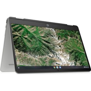 HP Chromebook x360 14a-ca0260nd 35,6 cm (14"") Touchscreen Full HD Intel® Pentium® Silver 4 GB 64 GB eMMC Wi-Fi 5 (802.11ac) Chrome OS Zilver
