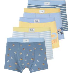 Vertbaudet - Set van 5 Boxershorts - Jongens - Surf - Katoen
