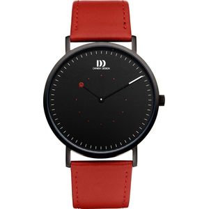 Danish Design On The Dot Horloge - Danish Design heren horloge - Zwart - diameter 41.5 mm - kleur gecoat roestvrij staal