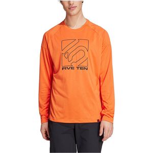Five Ten Lange Mouwenshirt Oranje XL Man